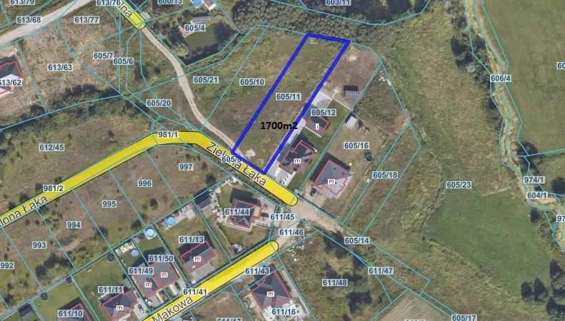 1700m2 z MPZP, wszystkie media przed działką.